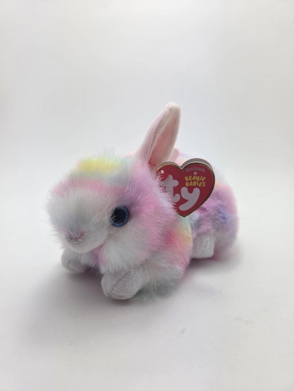 Ty Beanie Baby “Sherbet” the Multi-Coloured Bunny Rabbit (6 inch)